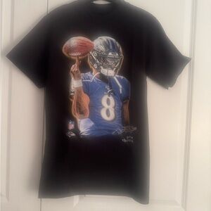 Baltimore Ravens Lamar Jackson Ravens Graphic Black Men's T-Shirt